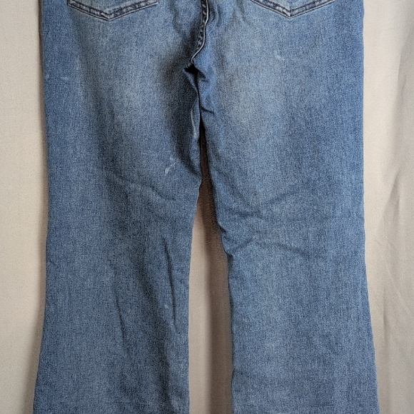 Free People Denim Blue Wide Leg Jeans - Picture 5 of 10